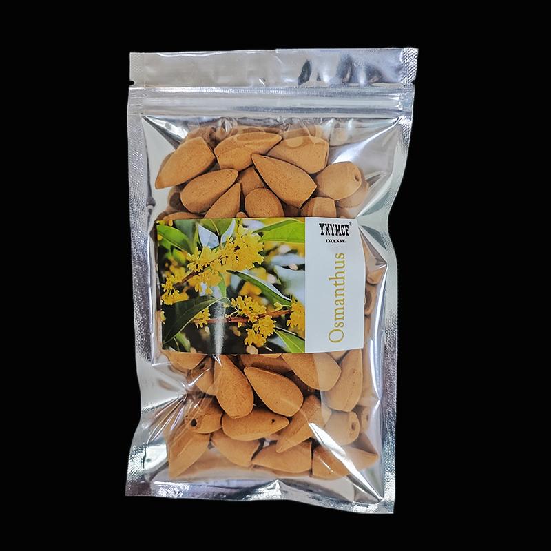 50 шт. Дымовые благовония с обратным потоком, бытовые натуральные благовония в виде рефлюксной башни, конусные благовония с ароматом жасминового чая, ароматизатор для комнаты, оптовая продажа