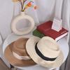 Wide Brim Straw Woven Hat Korean Style Women's Sun Hat Retro Sunscreen Bucket Hat Ladies