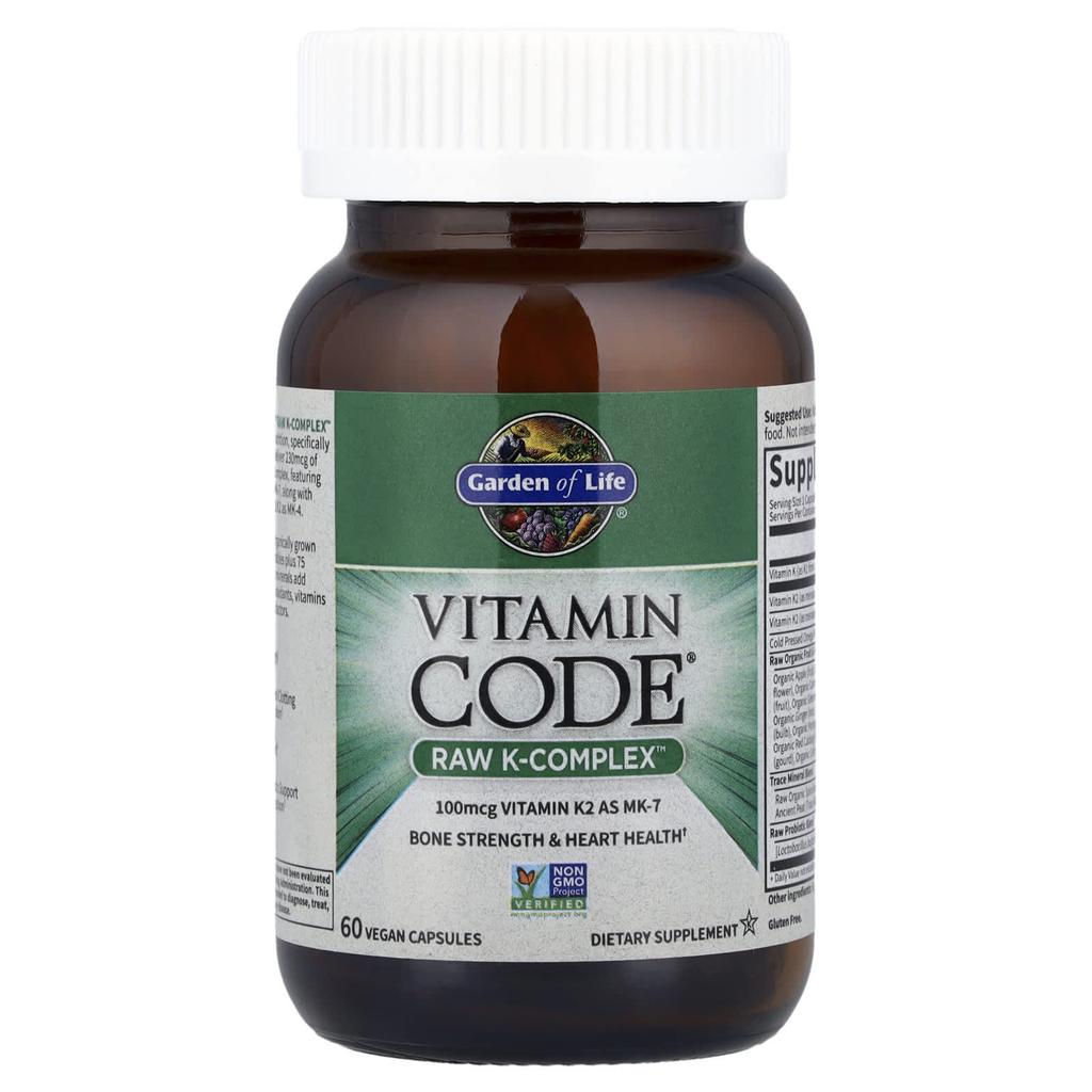 Vitamin Code, Raw K-Complex, 60 Veggie Capsules