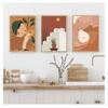Peach Wall Art Canvas Painting Nordic Posters And Prints Wall Pictures For Living Room Decor Abstract Minimalism Girl Pineapple No Frame