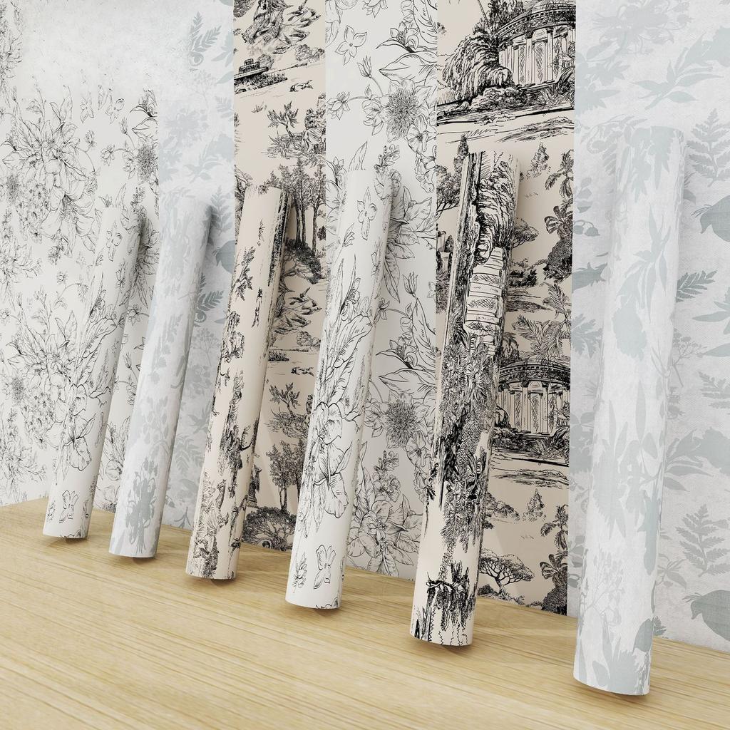 Waterproof PVC Self-adhesive Wallpaper Bedroom Background Wall Furniture Renovation Sticke