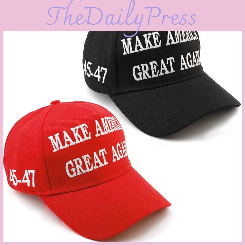 Трендовая бейсболка Make America Great Again классического красного цвета для летней моды
