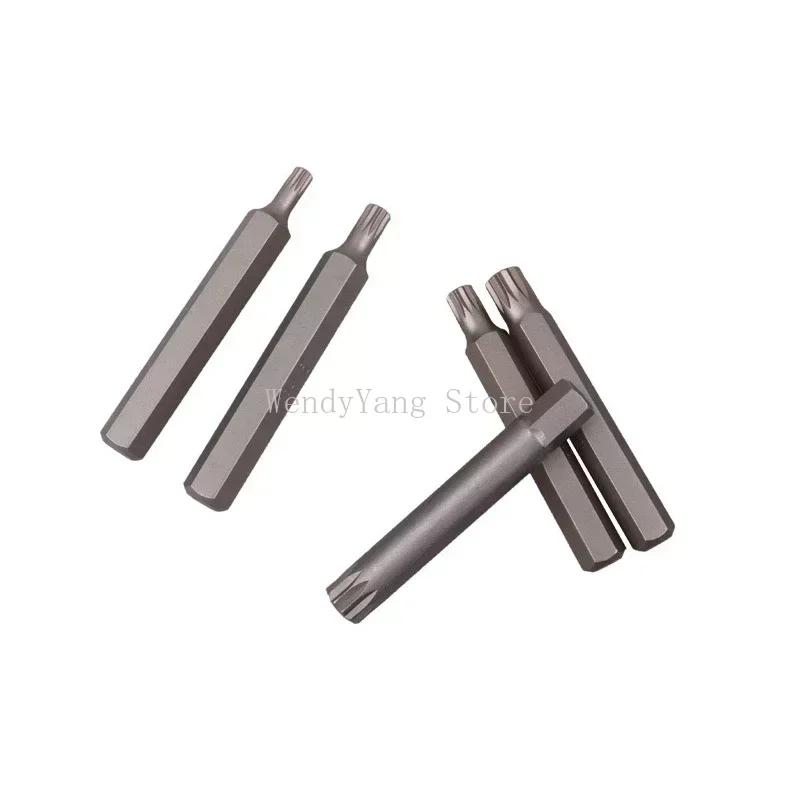 Набор бит для отвертки типа М с адаптером, длинный хвостовик 10 мм, набор бит M5 M6 M8 M10 M12, 12 наконечников для ремонта