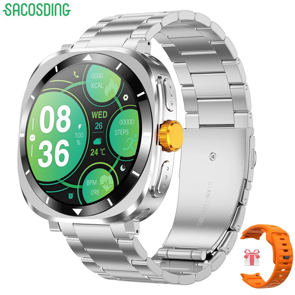 2024 Новые NFC-часы F7 Ultra Bluetooth Call Smart Watch Мужские AMOLED-экраны Многофункциональные спортивные фитнес-трекеры Женские умные часы для здоровья