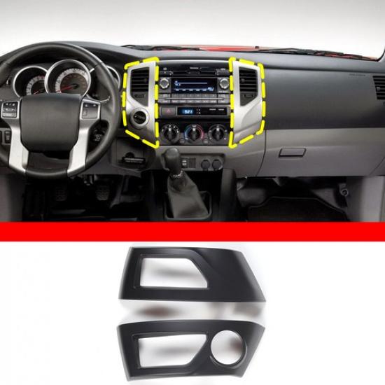 Matte Black Center Console air outlet Trim Cover For Toyota Tacoma 2011-15