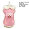 Cute Stylish Pet Cotton Coat Button Closing with Traction Rope Buckle Thickened Small Medium Dogs Tractable Cotton Coat