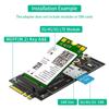 NGFF M.2 Key A+E Interfaces Converters To M.2 Key B Wireless Adapter With Card Slot For 3G 4G LTE WWAN Modem 5G Module
