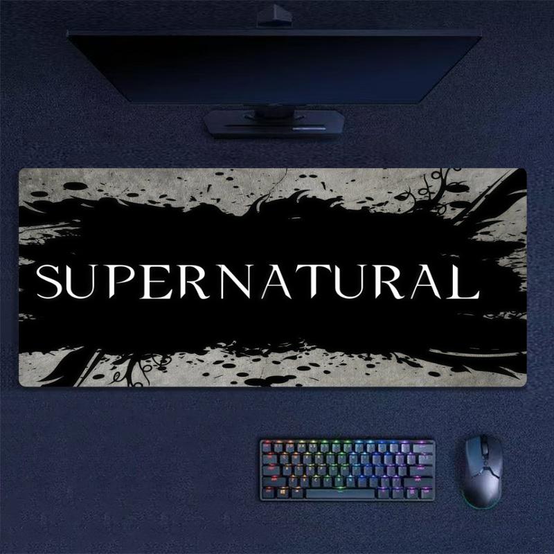 Supernatural Mouse Pad, Large Gaming Desk Mat, Non-slip XXL Mousepad for Laptop & Tablet, Mini PC Playmat with Stitched Edges