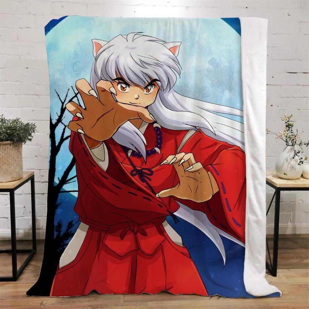 Inuyasha теплые зимние одеяла для дивана, покрывало, плед, роскошное постельное белье, пляжное полотенце, вязаный плед для дома и украшения, колено