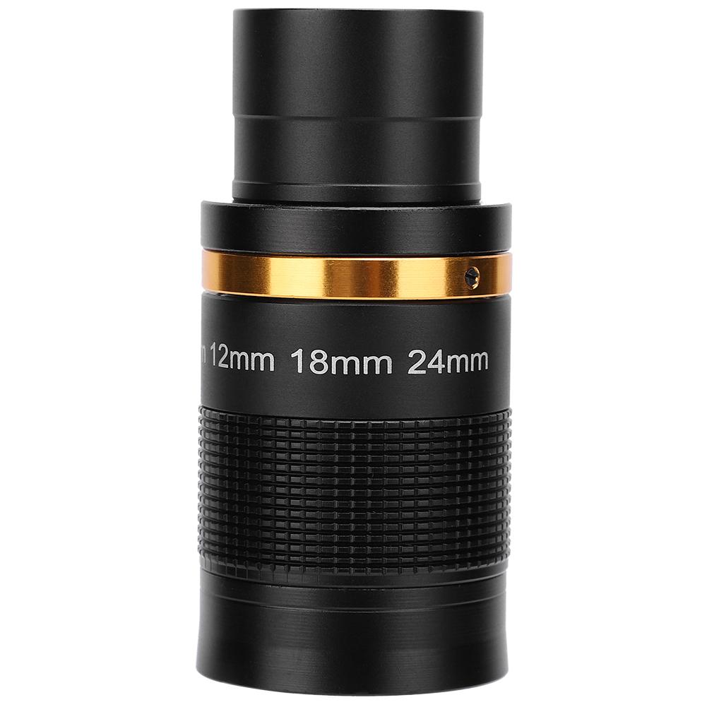 Astronomical Telescope 8‑24mm Continuous Zoom Eyepiece Observation 1.25inch31.7mm Black