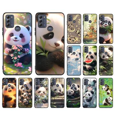 Чехол для телефона с изображением панды и медведя для Moto G84 G22 G32 G42 G52 G62 G53 G72 G60 G60S G100 G10 G20 G30 G13 G50 G 5G G Pure