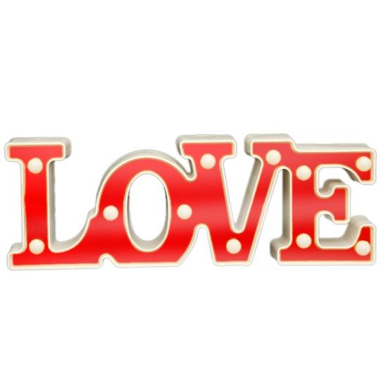 Letter Light Battery Express Love Props Operated Romantic LED Marquee Letters Love Sign