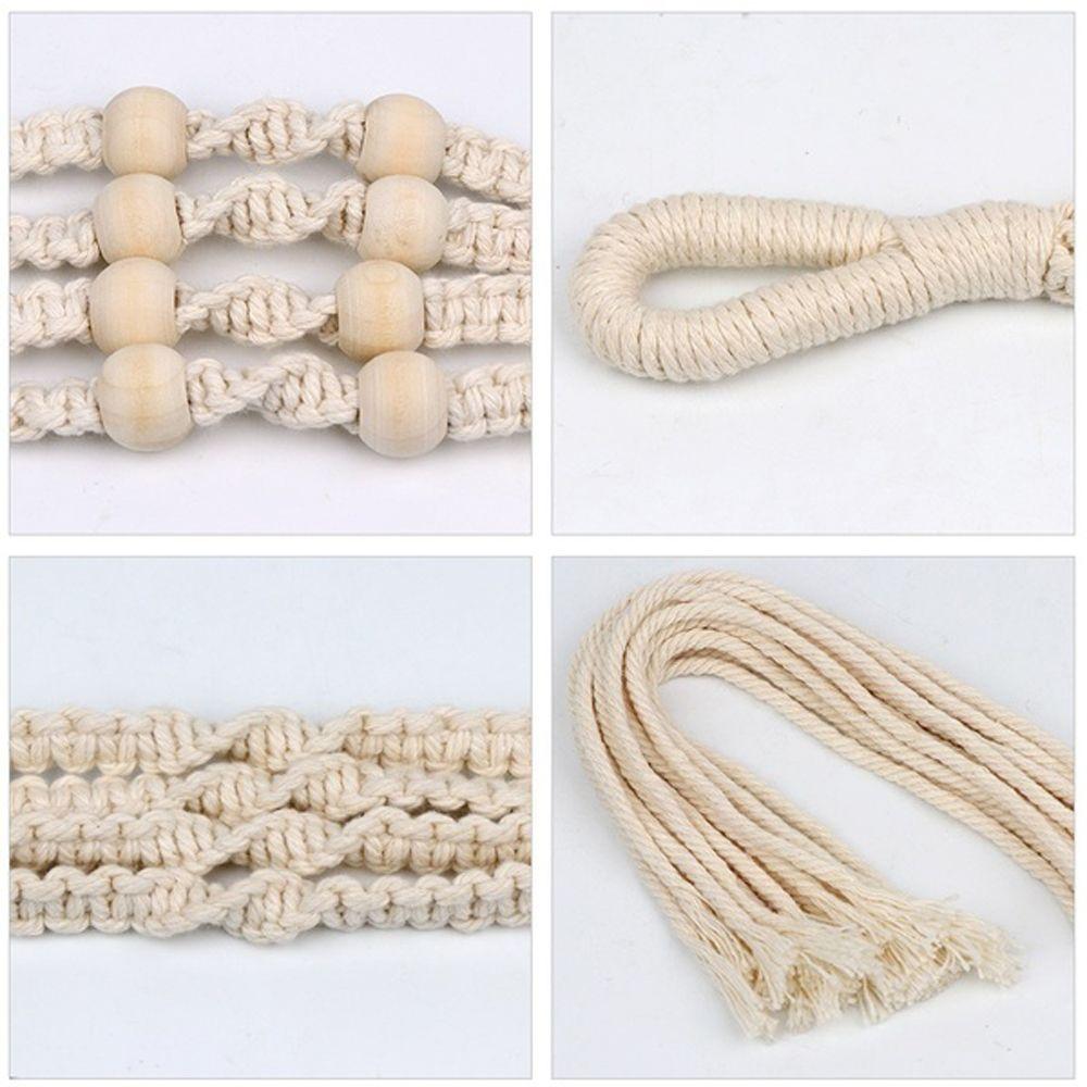 Indoor Hooks Macrame Hanging Basket Flower Pot Holder Garden Hanging Rope Plant Hanger