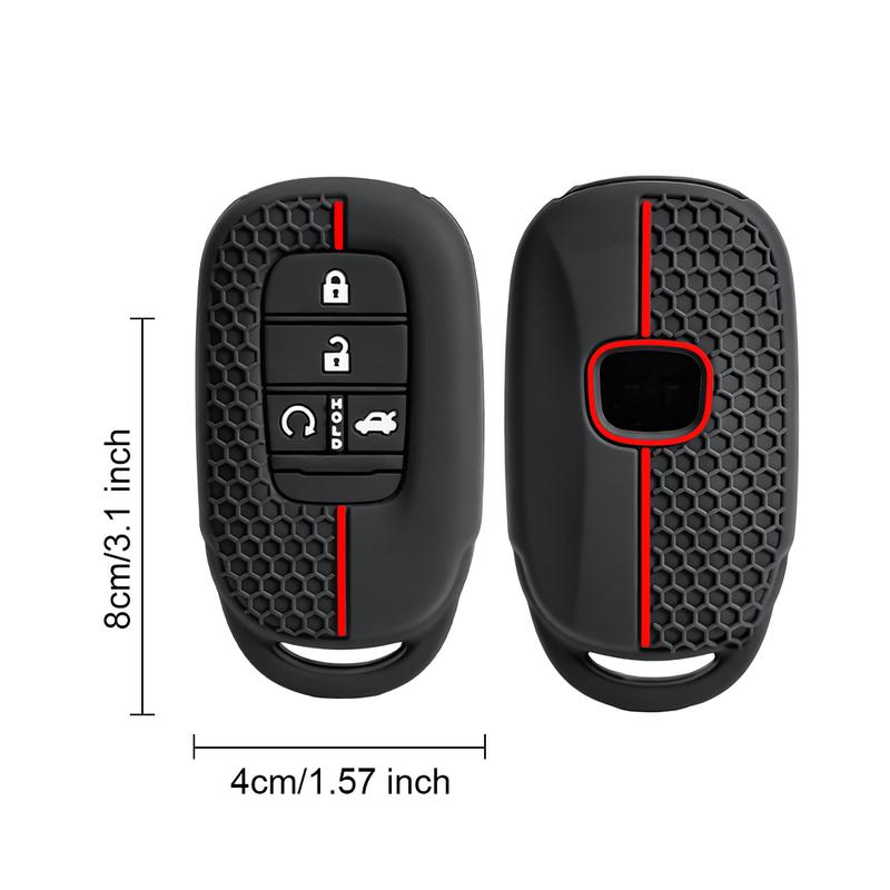 Textured Honeycomb Silicone Key Protector, Precise Cover Suitable For Honda Accord 10th CR-V XRV Avancier Civic Smart Key Fob