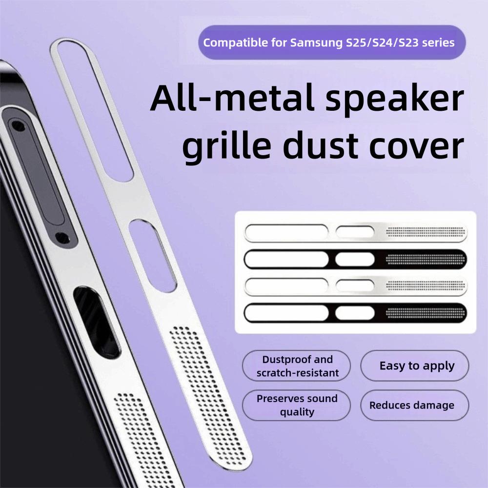 1/2/4PCS Metal Dustproof Net for Samsung Galaxy S25/S25+/S25 Ultra/S24/S24+/S24 Ultra/S23 Ultra