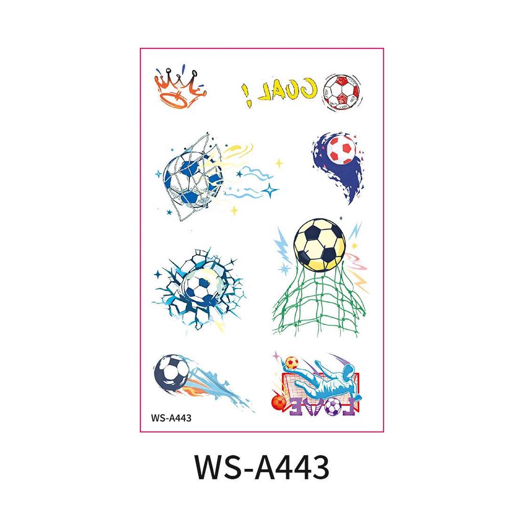 World Cup Waterproof Cartoon Face Tattoo Stickers for Sports Events and Parties