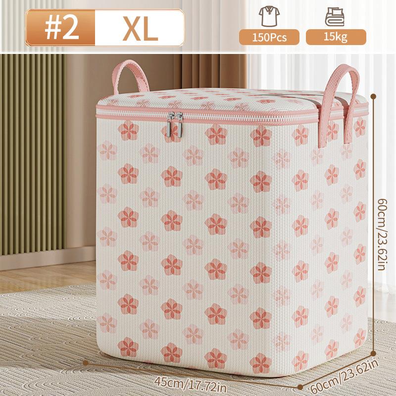 Foldable Storage Bag Clothes Storage Bag Wardrobe Dustproof Closet Organizer Organizer With Handle Quilt Blanket Pillow Storage