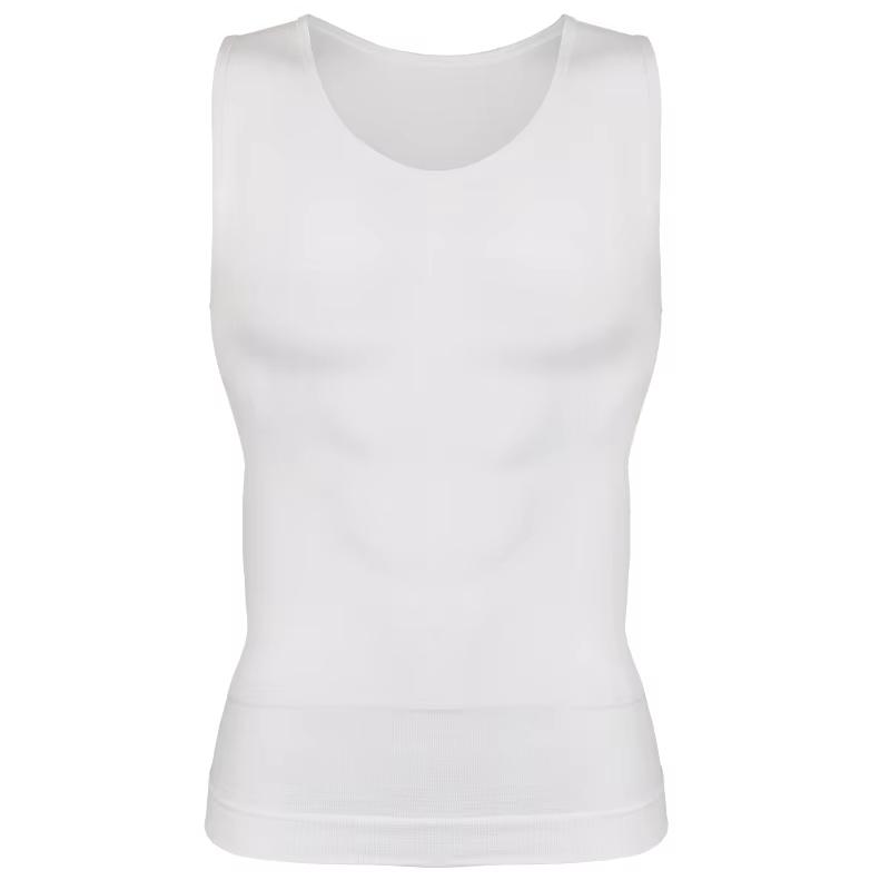 Компрессионные рубашки для мужчин Корректирующее белье для живота Компрессионная рубашка для плоского живота Жилет для похудения Тренажер для талии Фитнес-тренировка