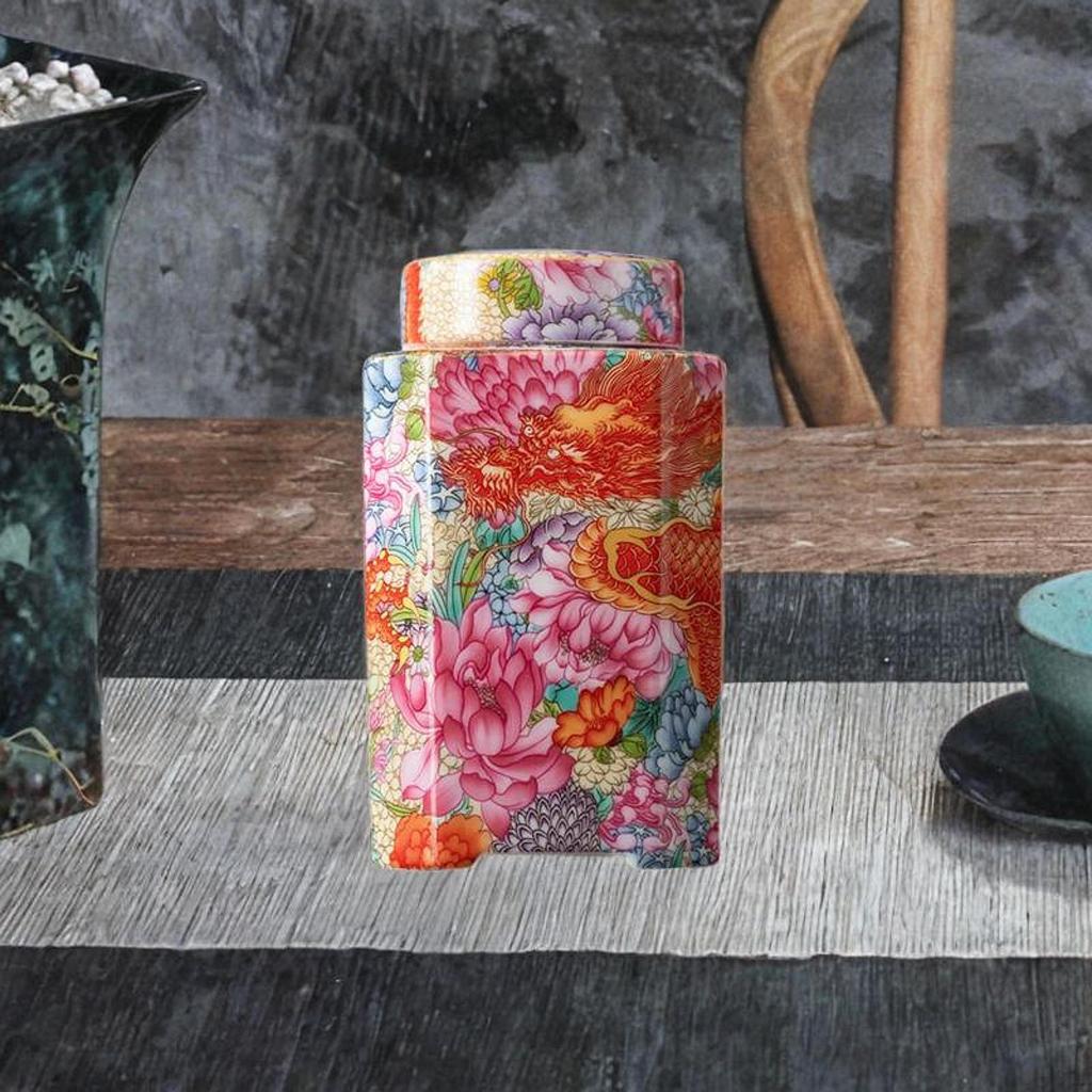 -Тройник -Канистра -Китайская традиционная с крышкой с эффектом памяти для украшения стола, кухни, офиса