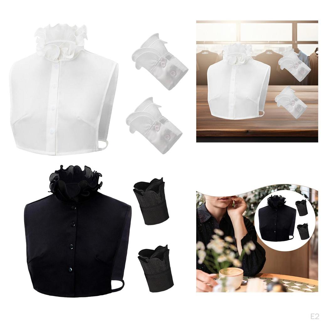 Съемный декоративный топ с имитацией кружева и высоким воротником, аксессуары для одежды