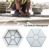 1Pcs Hexagonal Paving Brick Mould Plastic Walkway Brick Mold  For Lawn Patio Yard Garden