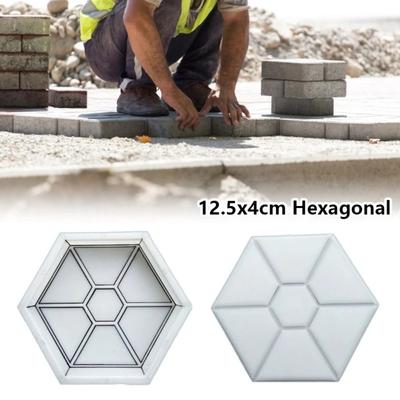 1 шт. 12,5x4 см Форма для шестиугольной плитки-ступеньки для дорожки, патио, двора, сада