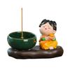 Traditional Cartoon Girl Incense Burner Creative Cute Sticks Incense Tray  Housewarming Gift
