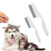 Tear Stain Removal Pet Flea Removal Comb Stainless Steel Grooming Comb Durable Dog Cat Comb  Pet