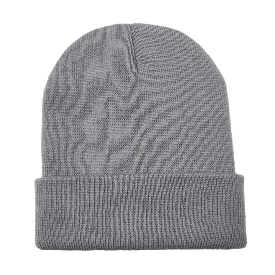 2 шт. Зимняя шапка унисекс, 2 цвета, без полей, однотонный купол, высокая эластичность, ветрозащитная, теплая, вязаная шапка, головной убор для путешествий на открытом воздухе