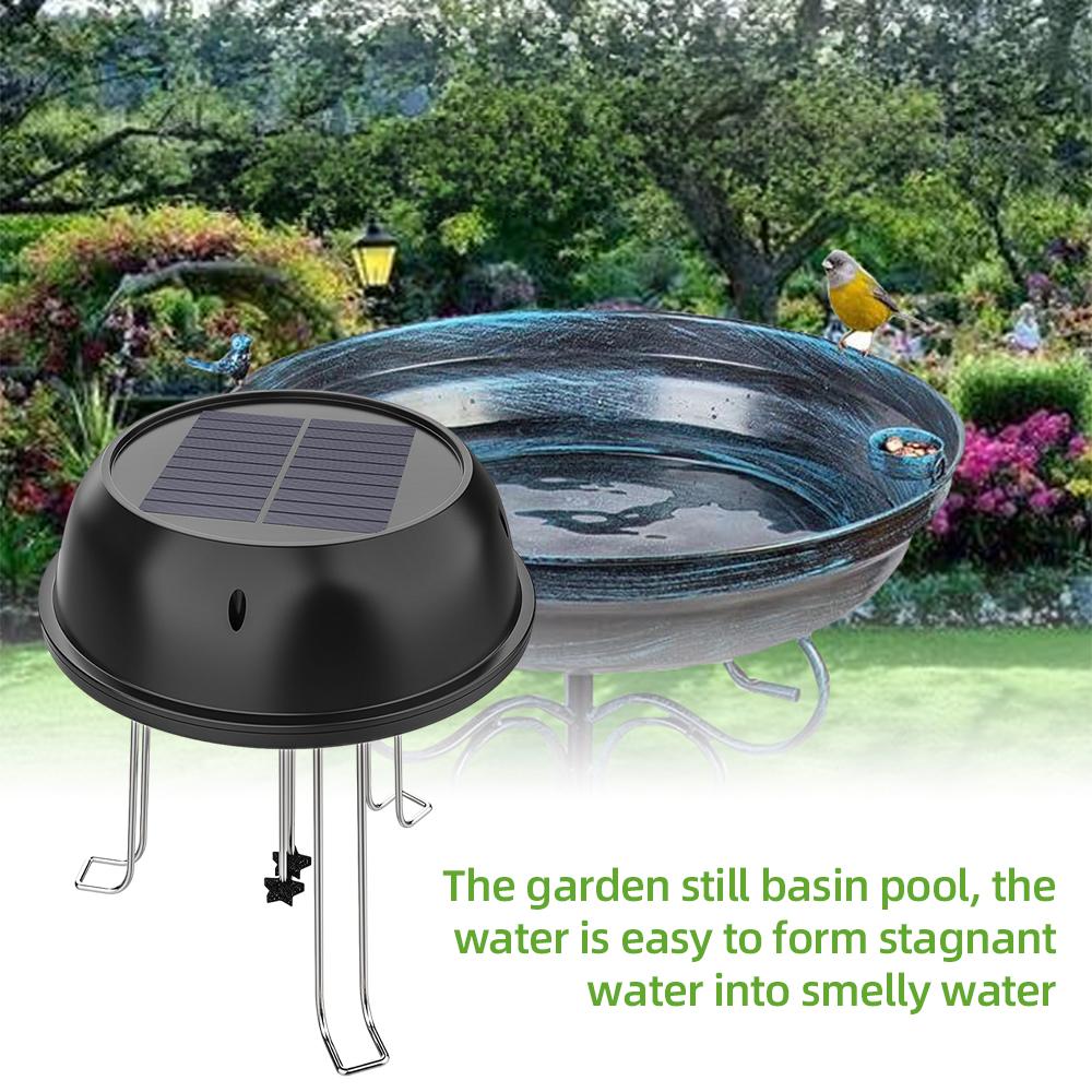 Solar Water Wiggler for Bird Bath Round Shaped 5V 0.5W Solar Powered Water Agitator Bubbler for