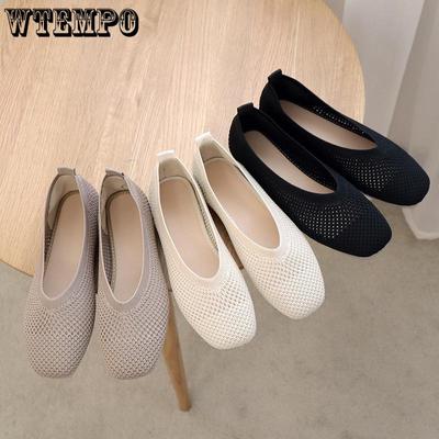 Обувь для бабушек Fangtou, новая женская повседневная обувь на мягкой подошве с открытой подошвой, одинарная обувь на плоской подошве