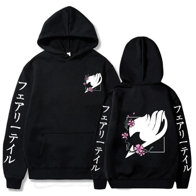 Fairy Tail Anime Hoodie Autumn Fleece Clothes Plus Size Sweatshirt Long Sleeve High Quality Streetwear Harajuku