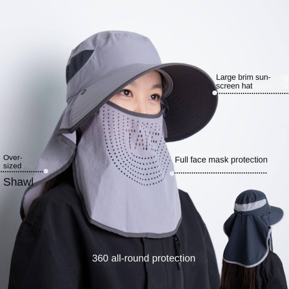 Дышащая шляпа-ведро для защиты лица и шеи, рыболовная шляпа, новая солнцезащитная шляпа для спорта на открытом воздухе