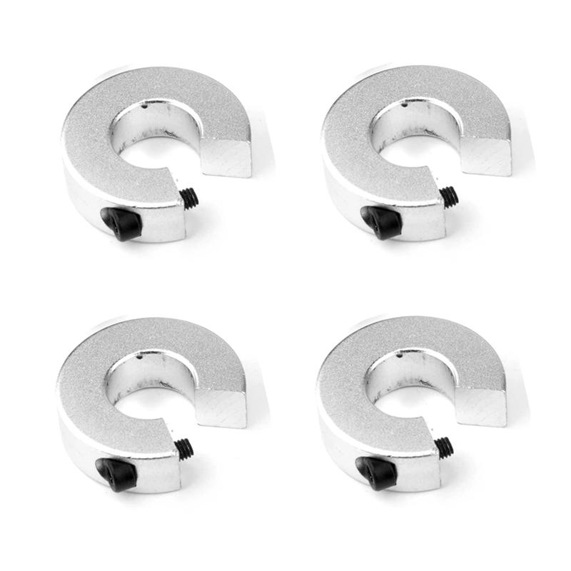 4Pcs Linear Rail Stop Collars Aluminum Alloy Shaft Limit Fixing Rings With Screw,Linear Rail Shaft Stop Collars