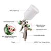 LVLP 1.8mm Air Spray Gun Kit 600cc Fluid Cup  Feed Air Paint Sprayer Mini Handheld 360 Degree Paint Spraying Gun for