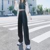 Denim Trousers Vintage Wide Leg Pants Women Korean Straight Long Pants High Waist Casual Loose  Autumn