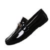 Summer Versatile Men'S Loafers Men'S Social People Korean Version Lazy Casual Shoes Hairstylist Shiny Leather Shoes