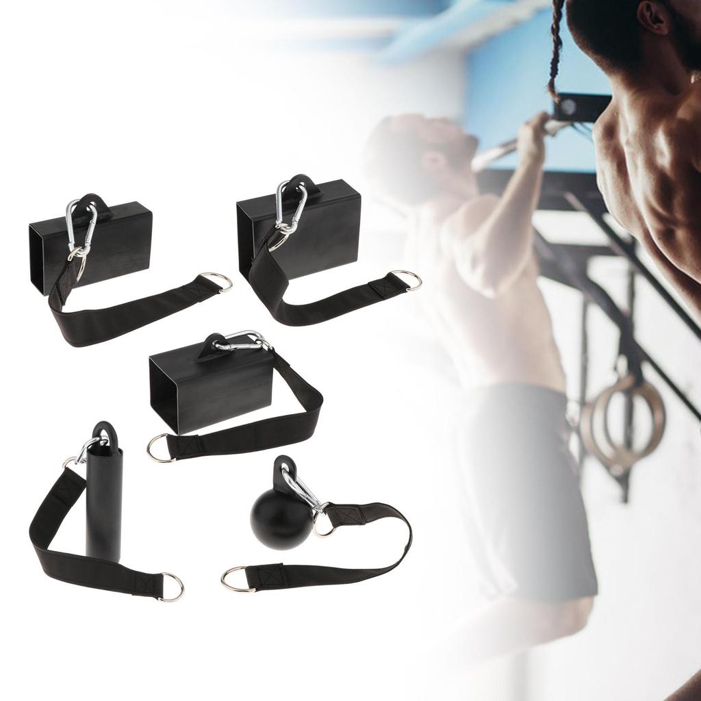 Grip Strengthener with Carabiner Rock Climbing Training Pinch Block Grip Training for Pull up Bar Cable Machine Accessories