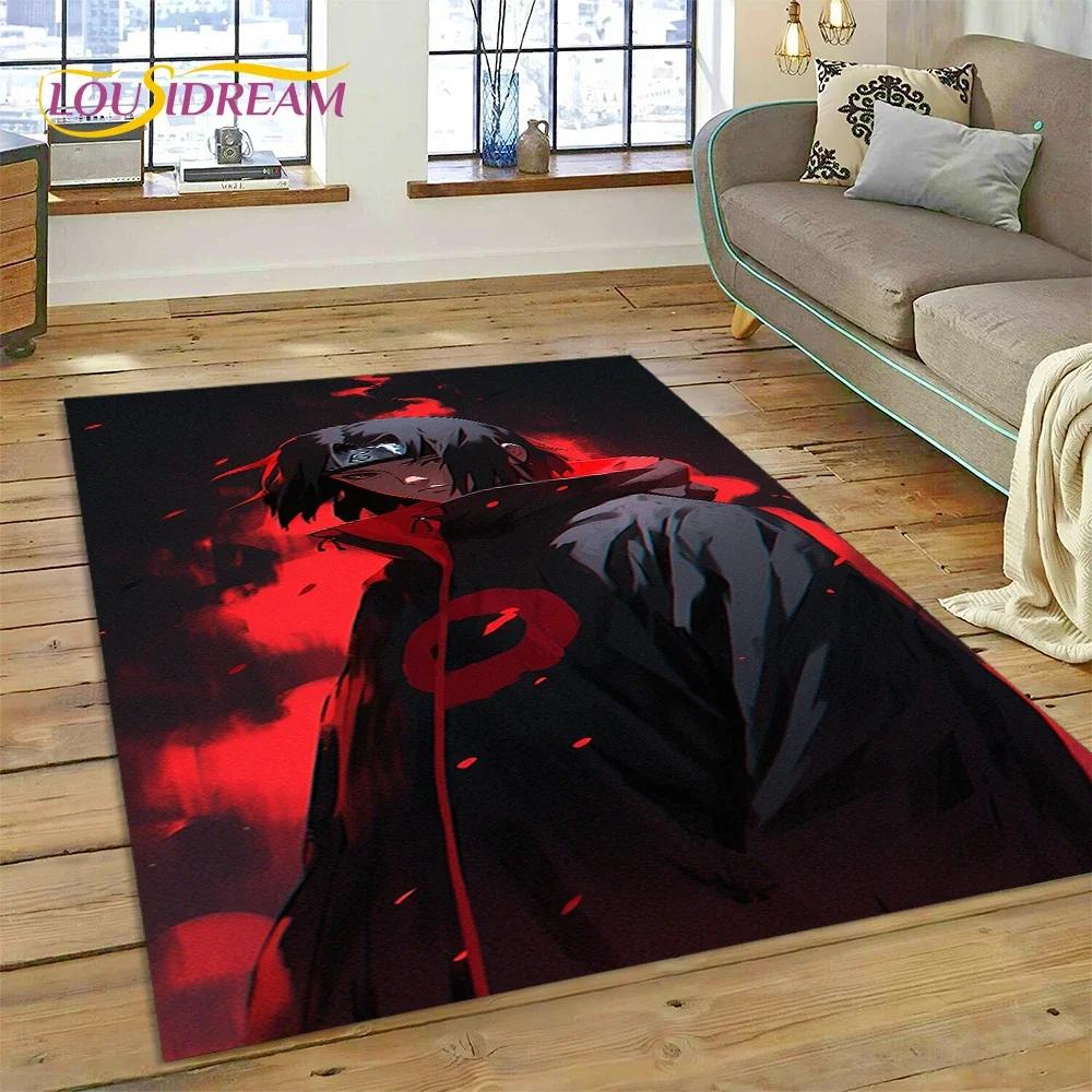 Cartoon 3D I-Itachi Japan Anime Carpet Rug for Living Room Bedroom Home Sofa Decoration,Kids Play Area Rug Non-slip Floor Mat