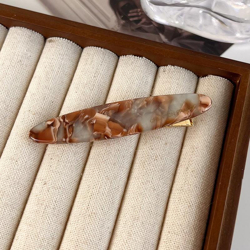 Полая квадратная заколка для волос с уксусной кислотой, черно-белая заколка для утиного клюва в шахматном порядке, заколка для утиного клюва для девочек, заколка для утиного клюва с цветочным рисунком, заколка для боковой челки