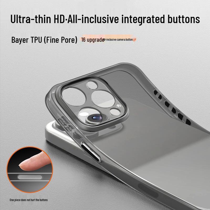 Ультратонкий прозрачный чехол для телефона с кнопкой AI-камеры для iPhone 17 Pro/Pro Max
