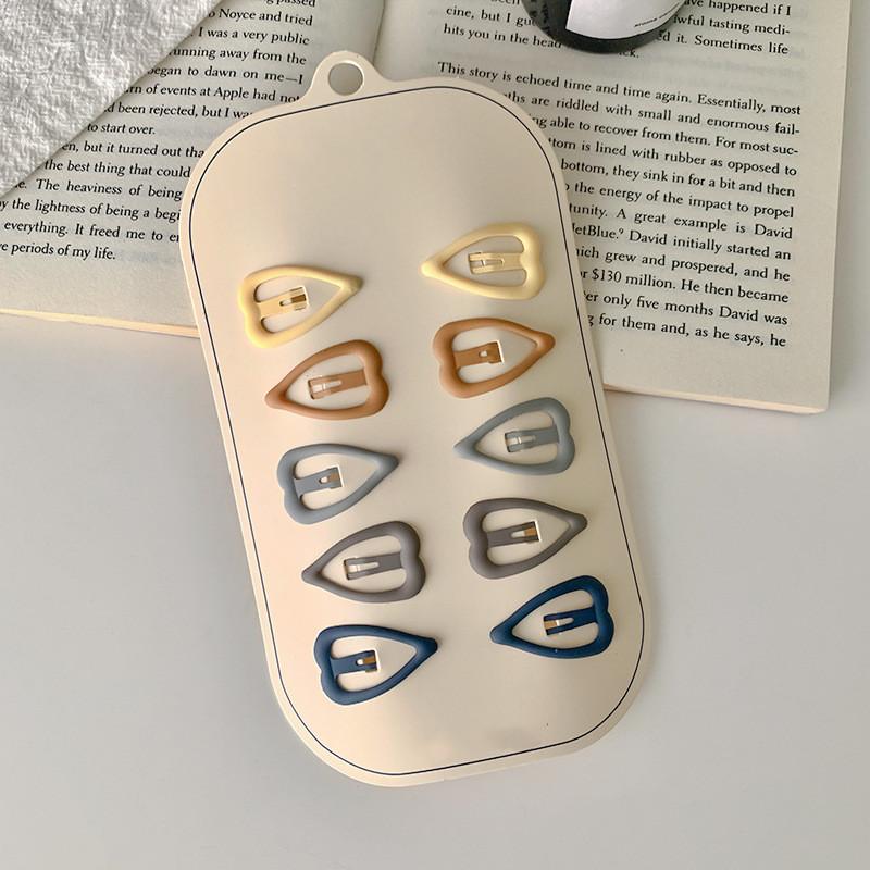 10pcs Children Hair Pin Dot Simple Colorful Hair Clips for Girls Princess Sweet Hair Clips Headwear Girls Kids Hair Accessories