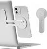 Magnetic Laptop Phone Holder Computer Monitor Side Cell Phone Slim& Foldable For iPhone 14 13 12 Series Case and All Phone