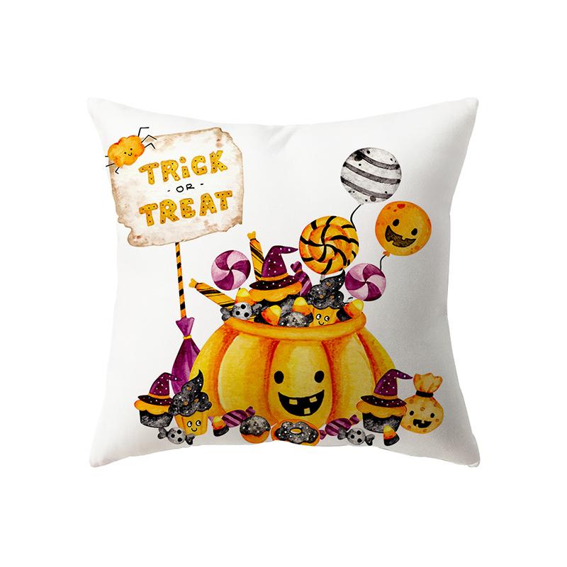 Подушка с принтом тыквы на тему Хэллоуина, чехол для дивана, праздничный подарок, украшение для вечеринки, домашний декор