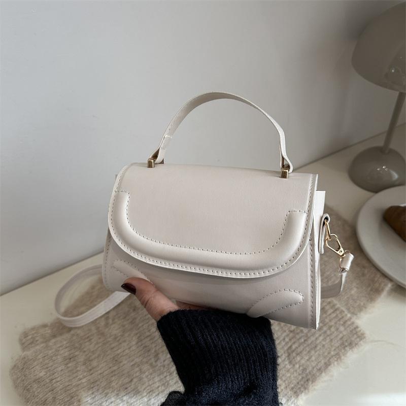 Crossbody Bag PU Leather Solid Color Shoulder Bag for Women Handbag Trendy Satchel Purse for Work Travel CLE