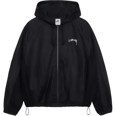 Куртка Stussy x Nike Linen Shell (Азия) Черный унисекс уличная одежда FZ5752-010