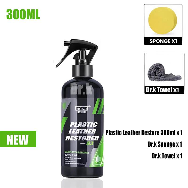 Автомобильный Пластик Кожа Восстановитель Спрей Полироль Очиститель Покрывающий Агент Вернуть к Черному Больше Блеска Средства для Чистки Автомобиля