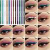 Colors Liquid Eyeliner with Sharpener Quick-drying Long Lasting Non-smudge Silkworm Pen Eye Makeup