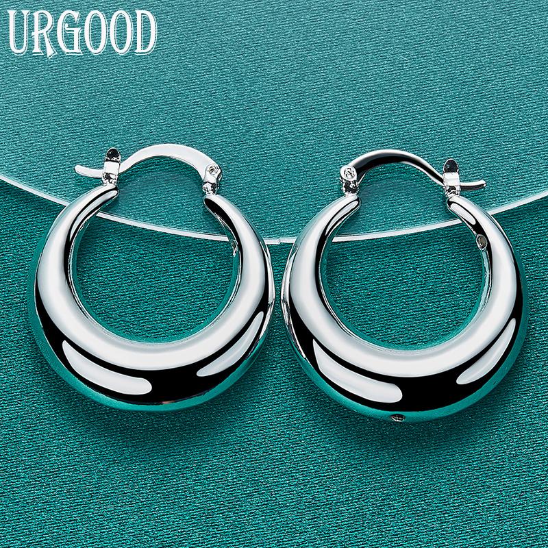 Серьги «Луна» из стерлингового серебра 925 пробы, модные ювелирные изделия