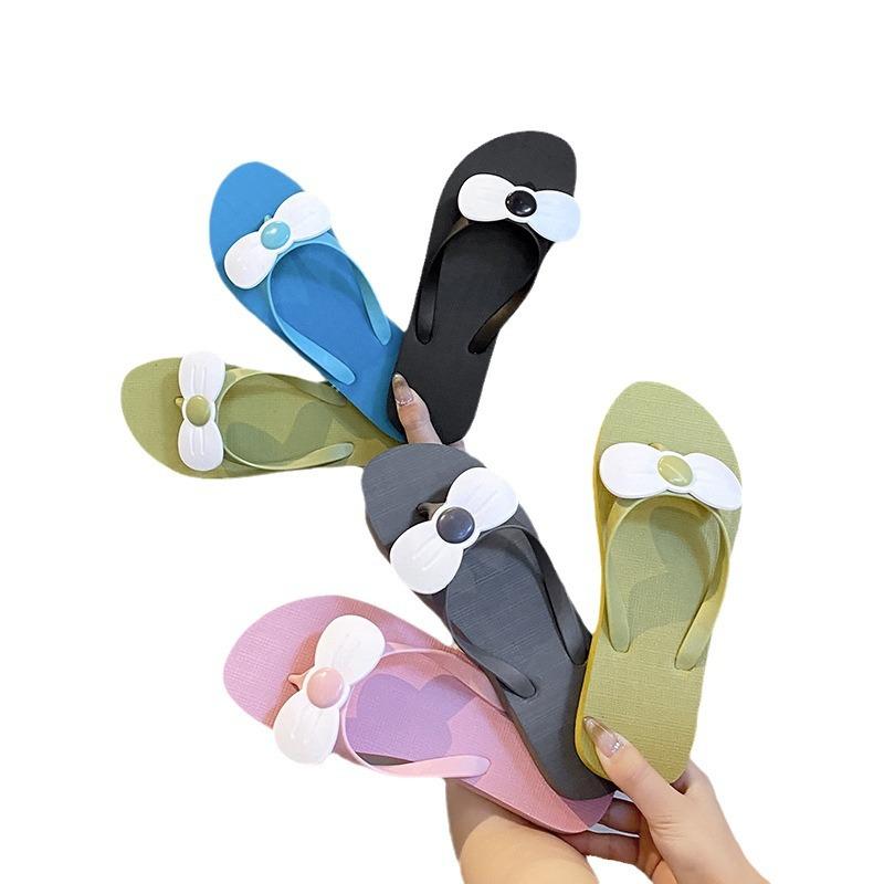 Flip-flops Ladies Summer Personality Trend Sandals and Slippers Summer Outer Wear Slippers Women's Non-slip Beach Shoes Clip Feet